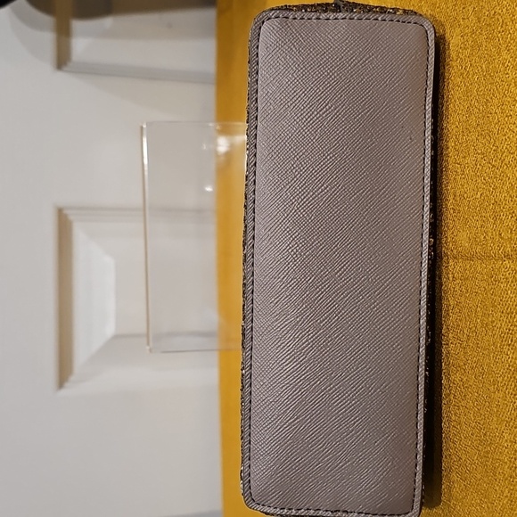 Kate Spade Little Shiloh All That Glitters Cosmetic Make-up Bag - Taupe … - Picture 3 of 12